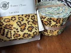 Loops & Threads Jungle-Themed Fabric Bundle – Zebra/leopard 4 Yards And Roll