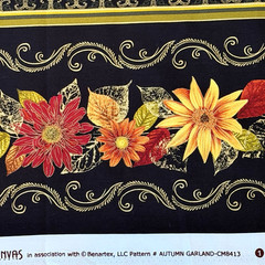 Autumn Splendor Garland Maria Kalinowski Kanvas Studio Fabric Benartex 1 Yard