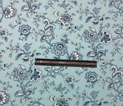 MILL CREEK HONEYMOON WATERFALL BLUE FLORAL COTTON MULTIUSE FABRIC BY YARD 54″W