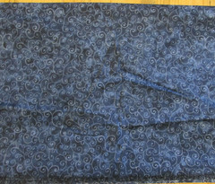 Cotton Fabric Swirls on Marbled Dark Blue Quilt Moda 100% Cotton BTY x44