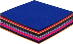 FabricLA | Acrylic Felt Fabric Pre Cut 12X12 Inch Square Sheets | 14 Pieces
