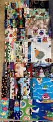 I-Spy 5 x 5 inch Square Charm Memory Quilt 75 Blocks – 100% Cotton – Rotary Cut