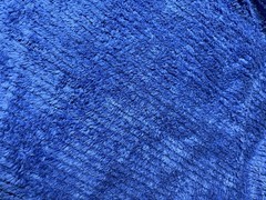 Chenille Fabric Cotton Bright Royal Blue 36” X 60”