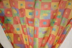 Discount Fabric SHEER Multi-Color Rectangle Shapes Home Decor & Drapery