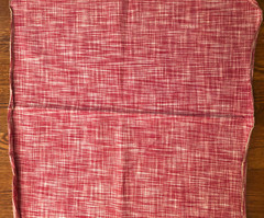 BRUNSCHWIG & FILS Charlecote Textured 27″ Pink + Small Indigo Fabric Samples