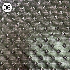 DIY Retro Metallic Diamond Patterned Leather Fabric Costume Armor Materials