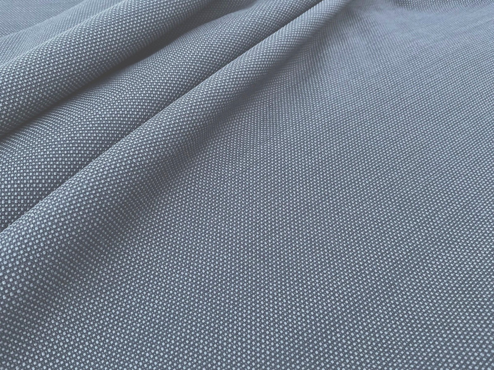 PURE WOOL SUPER 150’s GREY BASKET WEAVE FINE TAILORING MADE IN ITALY E153