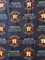 MLB Houston Astros Baseball 1/2 yard (18 by 58”) Cotton Fabric