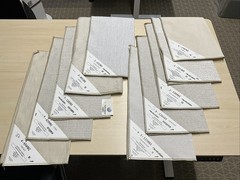 10 Pack Upholstery Samples Creamy Whites Ea ~17” X 19”