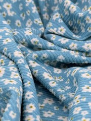 Yummy RIB 2×1 Knit Print 95% Polyester 5% Spandex 58/60″ Fabric By The Yard