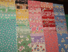 Vintage 85~ 10×10″ Charm Squares 1930s Reproduction Fabric Prints Aunt Grace ++