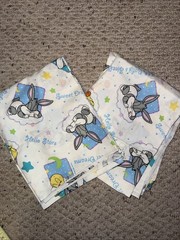 VINTAGE TWEETY BIRD~BUGS BUNNY BABY SLEEPING 1998 Looney Tunes FABRIC