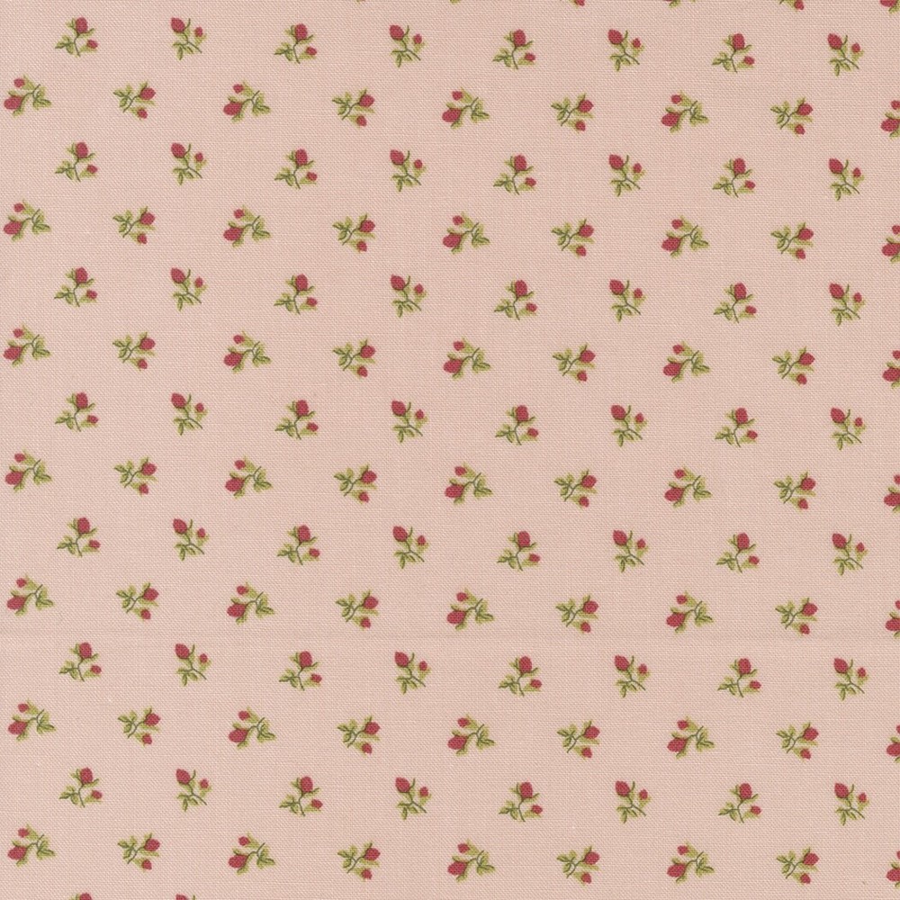 Sweet Liberty Accent Floral Bloom Pink by Brenda Riddle for Moda 1/2 Yard