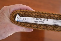 By 1/2 Yd, Gold & Black Checked Quilt Cotton, Marcus, Railroad Ties, Burgos,B640