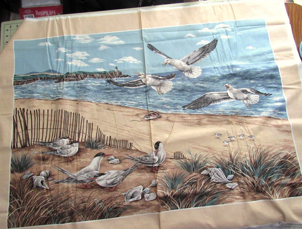 1 panel “Shorebirds Collection” Wall Hanging by Cranston Seagulls on the Beach