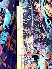 Velvet Upholstery Designer Fabric Modern Abstract Black Aqua Blue Pink 2 3/4 yd