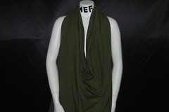 Cotton Jersey Lycra Knit Fabric 4 ways spandex Very Soft Olive color 8.5-9 oz