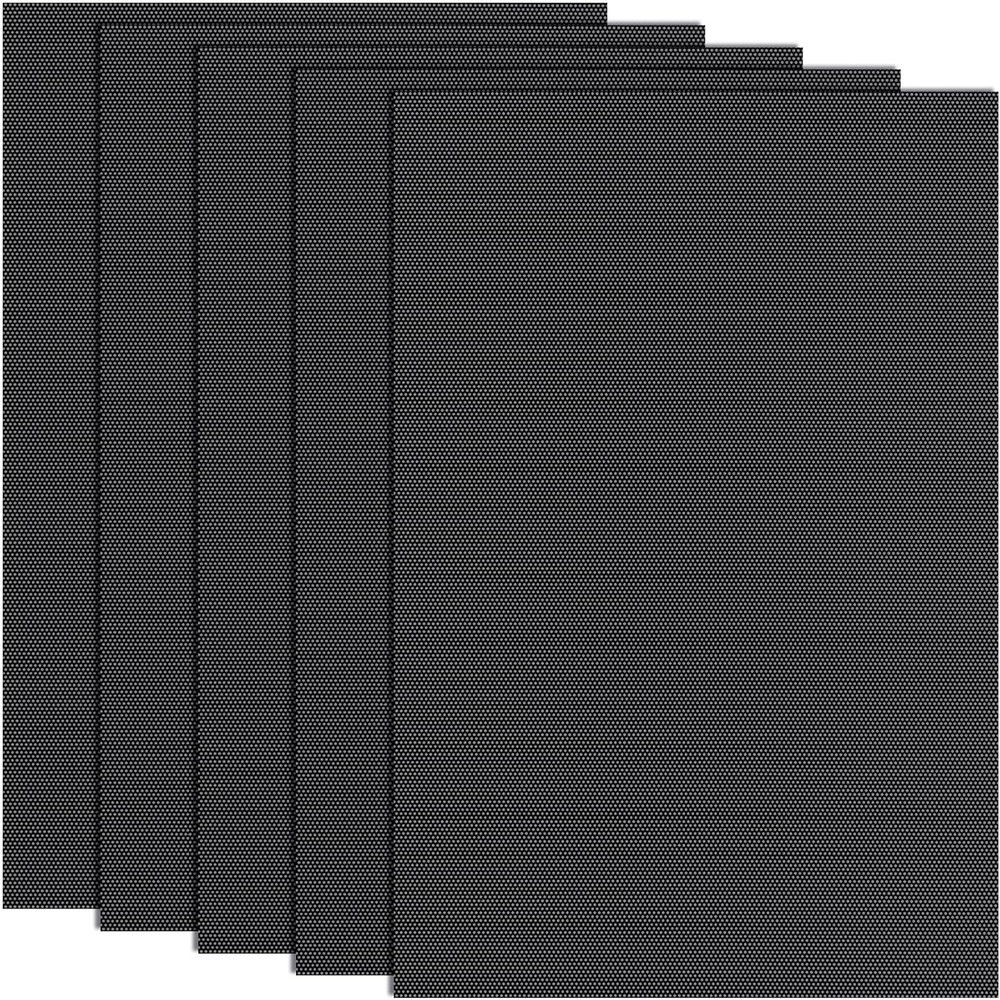 5 Sheets Black Fursuit Eye Mesh PVC 0.5mm Waterproof Craft Cosplay Material