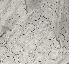 WHITE Cotton Embroidery Fabric 54” Width Sold By The Yard