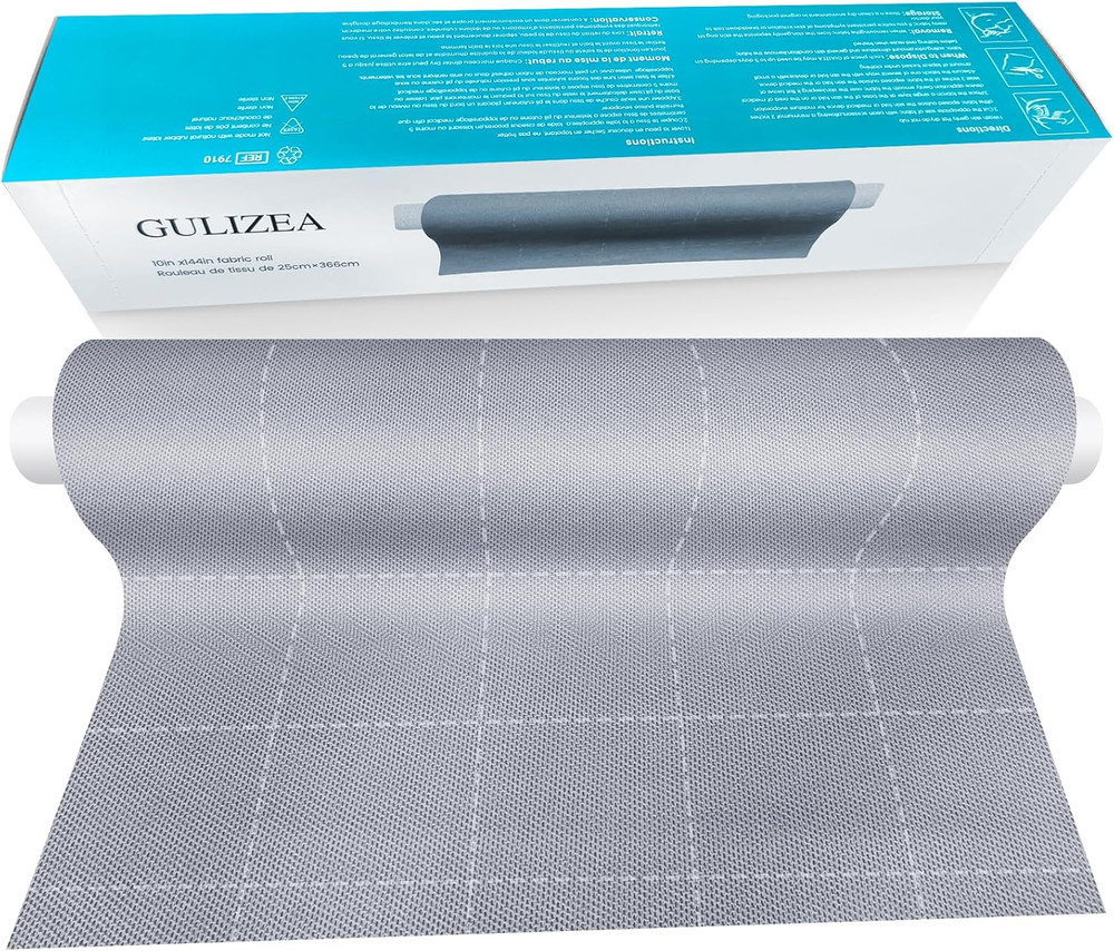 10×144 Inch Silver Infused Fabric Roll, Breathable & Non-Adherent Wound Dressing
