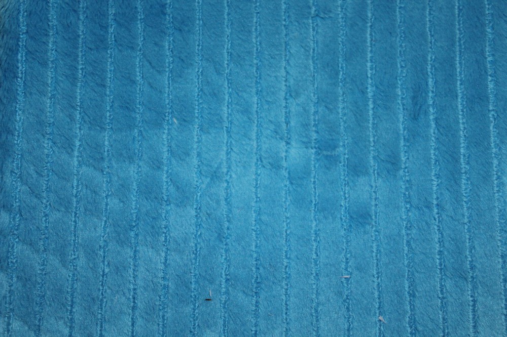AZURE BLUE MINKY CUDDLE RIBBED PLUSH KNIT SEW QUILT CRAFT FABRIC BTY + PRECUTS