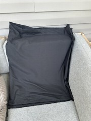 Fabric Remnant Black European Cotton Perfect Textiles Made in France 2.5 Yards