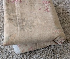 Portfolio Textiles fabric floral muted antique rose flowers Teflon 2+ yards