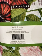 Lula Bijoux 100% Cotton 36x44in. 1 Yard Butterfly’s And Floral Fabric