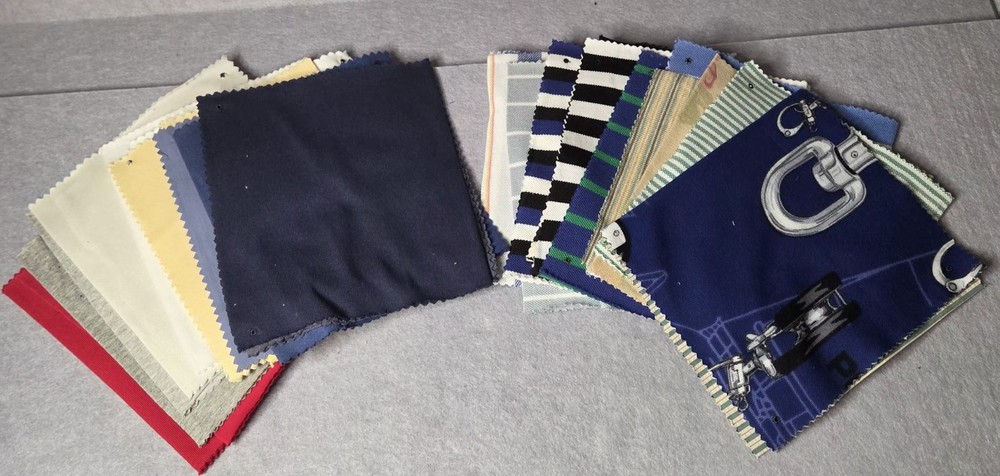 Vintage Fabric Sample Swatch Lot Of 30 Sewing Craft Quilt Material Assort 8x 6.5