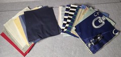 Vintage Fabric Sample Swatch Lot Of 30 Sewing Craft Quilt Material Assort 8x 6.5