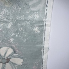 Vintage Floral House N Home Fabric 1990 -191a Green Print 7 Yards Nice