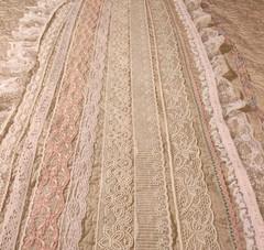 85+ Linens&Fabric Pieces Ribbon Trim Lace ForCrafts Slow Stitching Junk Journals
