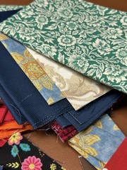 Quilting Crafting Fabric Scraps Lot, Multicolor Assorted Patterns , 1.6 Lbs