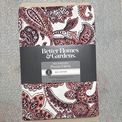 Better Homes & Gardens Paisley Jacobean Cotton Fabric 2 yds Precut Up to 45″