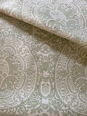 Quadrille Veneto Neutral Soft French Green Fabric 302200B-04 2 6/8 Yards