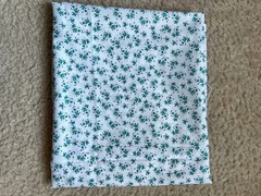 25″++ Blue Floral Cotton Print Quilting Quilter’s Showcase JoAnn Fabric White