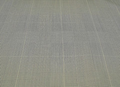 PURE WOOL SUPER 150’s LIGHT BEIGE GLEN CHECK LUXURY TAILORING MADE IN ITALY E26