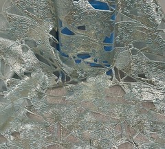Blue Gold Metallic Brocade Organza Fabric 58” Width Sold By The Yard