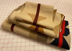 New Pendleton Wool blanket fabric remnants – Medicine Box – appx 2.10 lb.