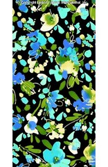 Challis Rayon Printed Inkling, Floral Fabric, Dress Fabric
