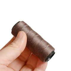3 Rolls Sewing Threads Weaving Using for Hand Hair Weft Brown