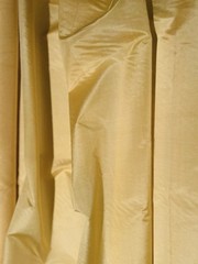 Golden Yellow Organza Dupioni, Light Weight, 100 Silk, 54″W, By Yard (TS-7101E)