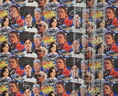 Custom 100% Cotton Woven Fabric Back To Future Movie By the 1/4 yard 9×56 McFly