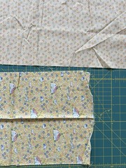 1930’s Vintage Feedsack Fabric-Over 1.5 Yards Total- Yellow Reproduction- VTG