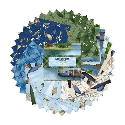 Lakefront By Wilmington Prints – 5 Karat Crystals / Charm Pack