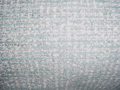 4-3/8Y Glant 9982 Alta Powder Blue White Chenille Basketweave Upholstery Fabric