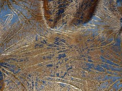 Blue Gold Jacquard Metallic Brocade Fabric 58” Width Sold By The Yard