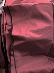 VTG Jacobean Faux Silk Taffeta Solid Fabric Iridescent Wine Red 11.4Yds LOT