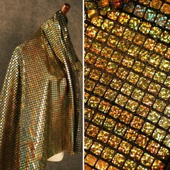 Iridescence Shining Reflective Magic Rainbow Fabric Clothing Craft 17.7*37.4in