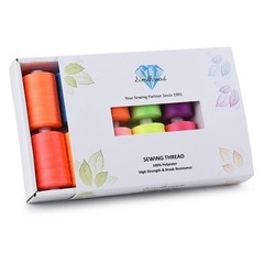 Simthread All Purpose Sewing Thread, 10 Spool Assorted rainbow color series